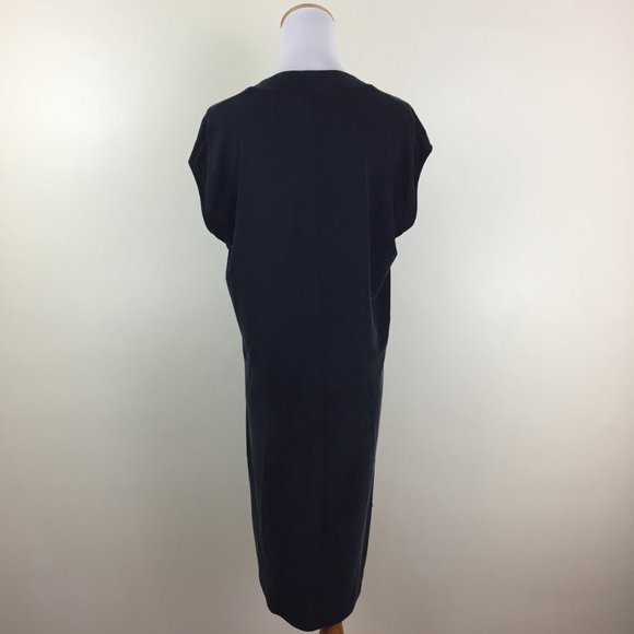 DOLAN Left Coast Coll Anthropologie Loose Fit Black Pockets High Low Hem Dress - Picture 10 of 11